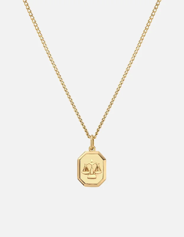 Libra Nyle Necklace, Gold Vermeil