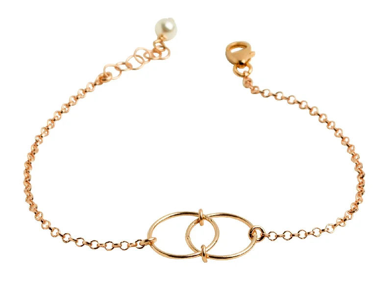 Infinity Rose Gold-Filled Chain Bracelet