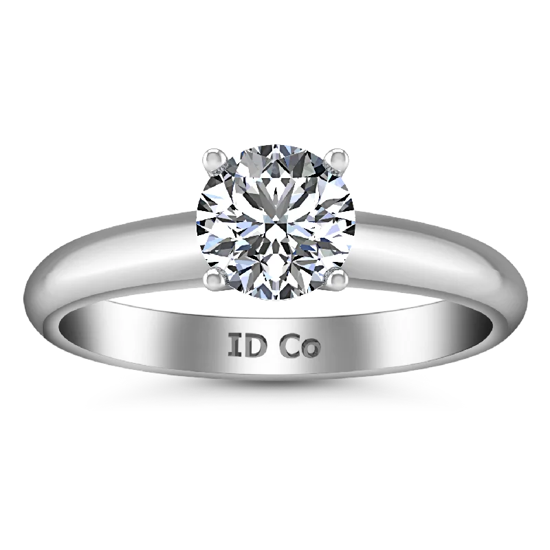 Solitaire Engagement Ring Carys 14K White Gold