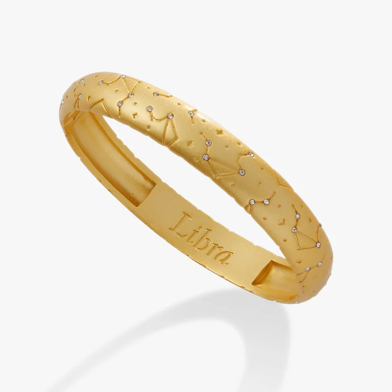 Libra Zodiac Hinge Bangle