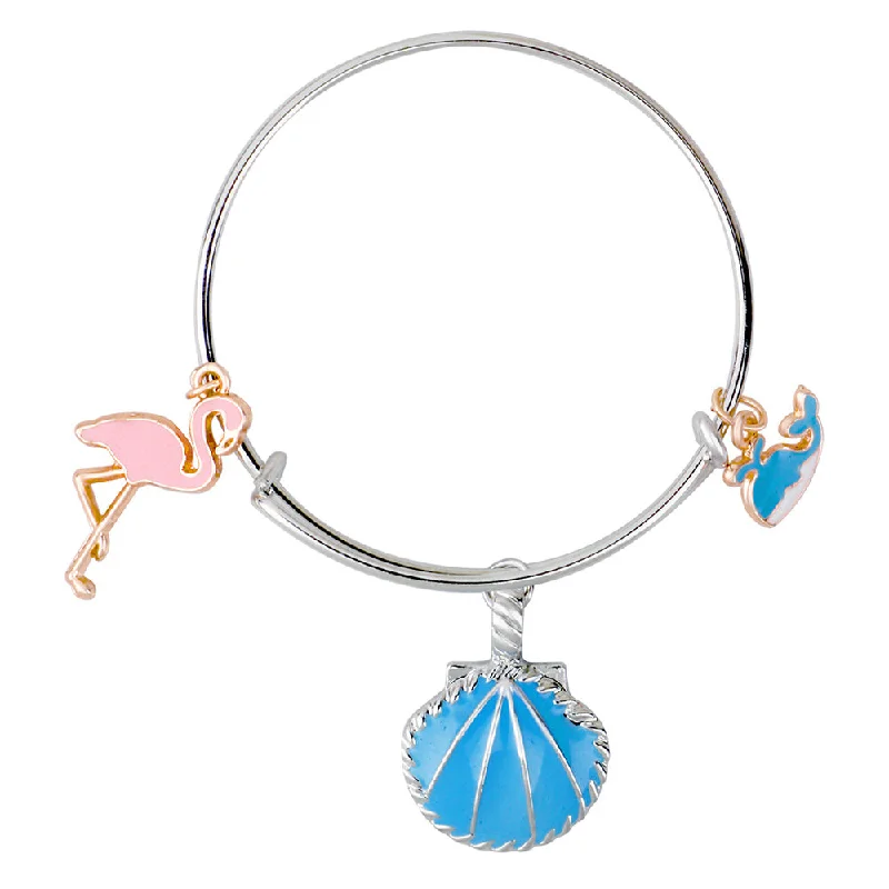 Mahi Swarn & Fish Shaped Enamel Work Charms Kids Bracelets for Girls (BRK1100945M)