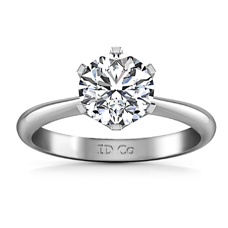 Solitaire Engagement Ring Tresa  14K White Gold