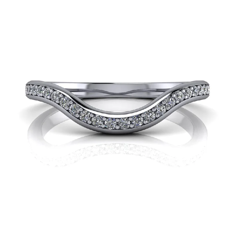 Adia Moissanite Wedding Band