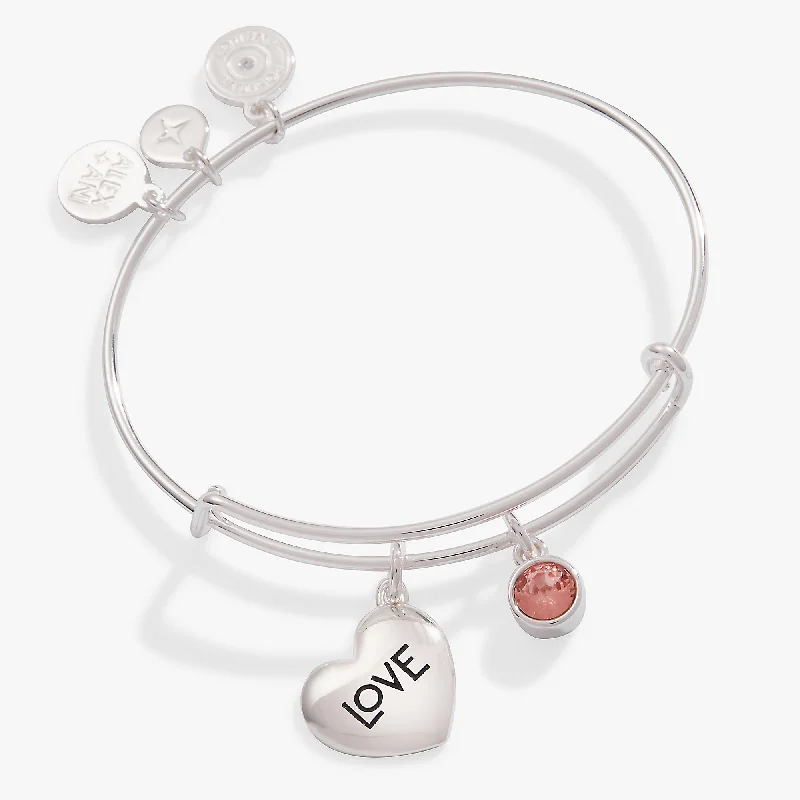 Love Heart Multi-Charm Bangle