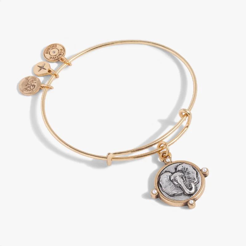 Elephant Charm Bangle