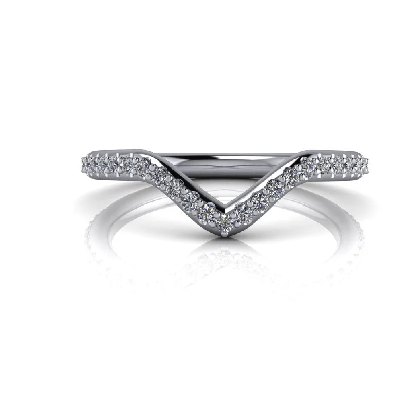 Louise Moissanite Wedding Band