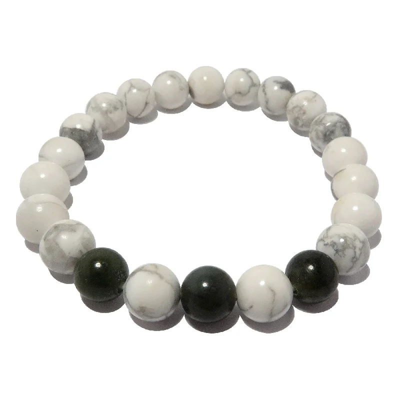 Howlite Bracelet Jade Stone Money Mindset Gems