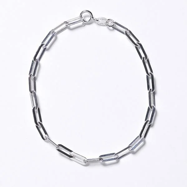 Southern Gates Sterling Silver Thin Paperclip Bracelet, 8" (96924)