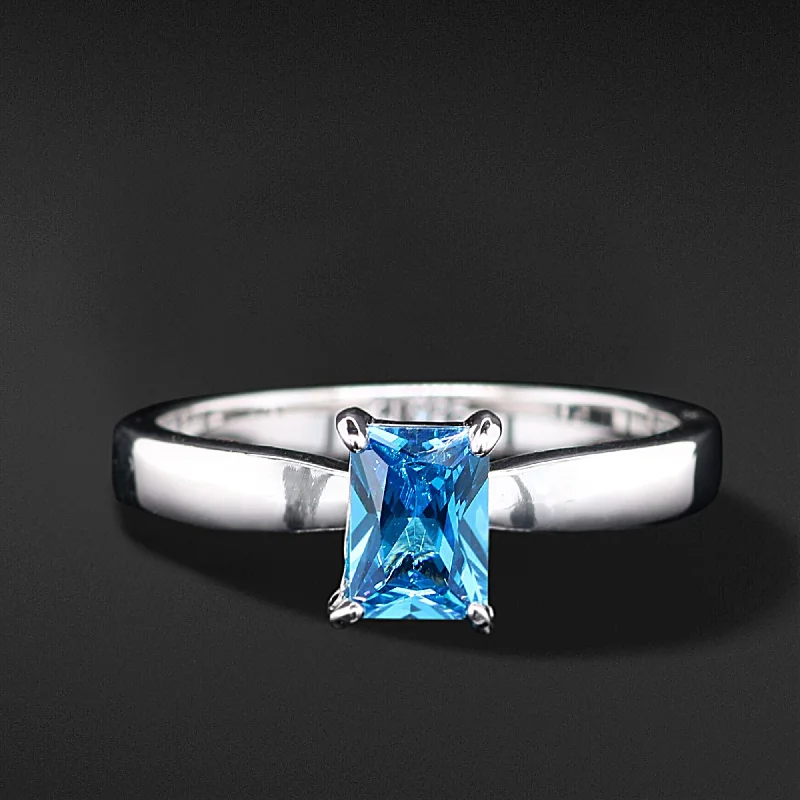 Blue Ocean - Engagement Ring for Her | Blue Ocean Engagement Ring