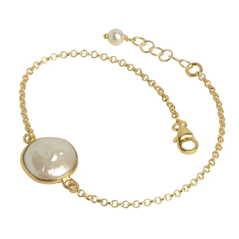 Mother of Pearl Bezel Bracelet