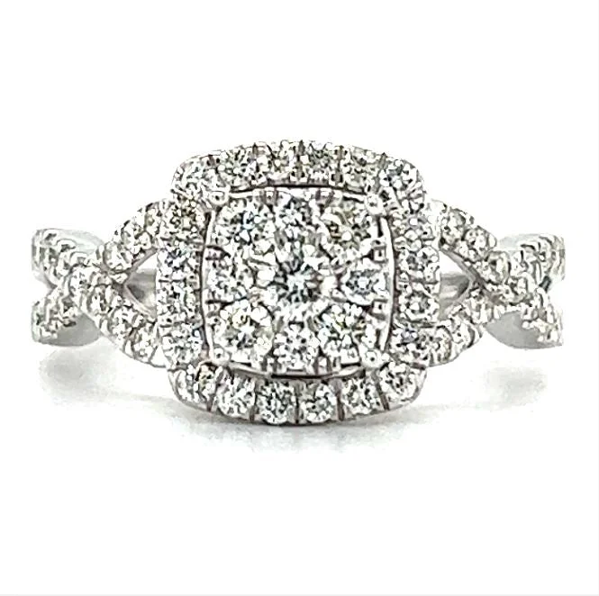 Cushion Style Diamond Engagement Ring