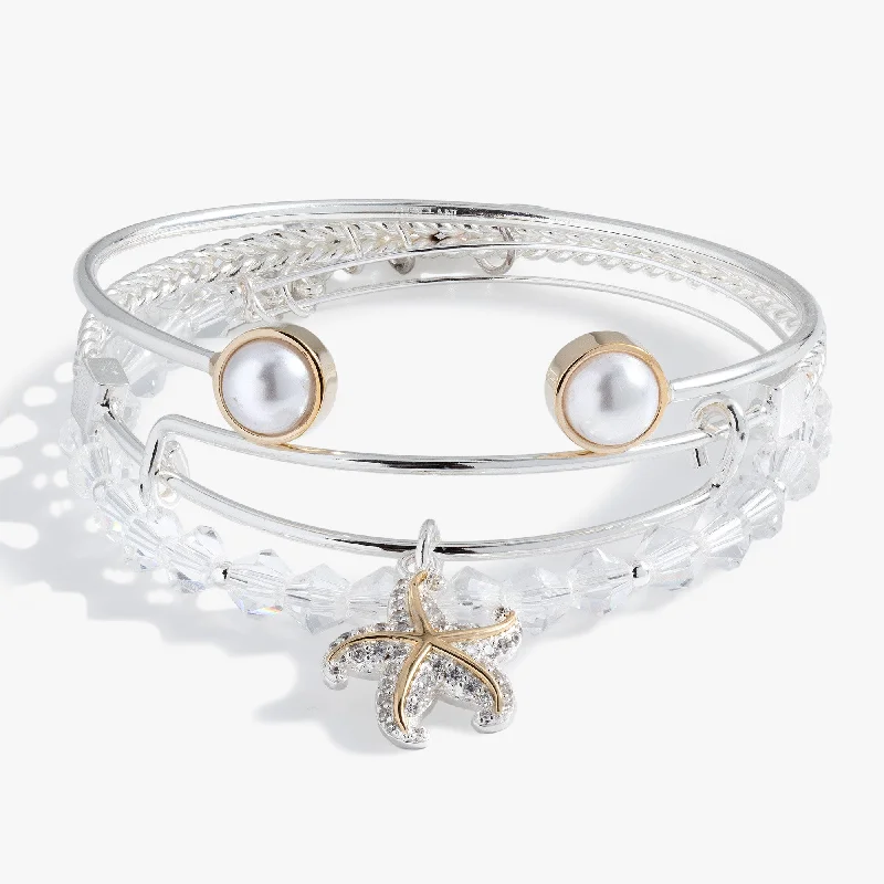 Starfish Bangles Set of 3