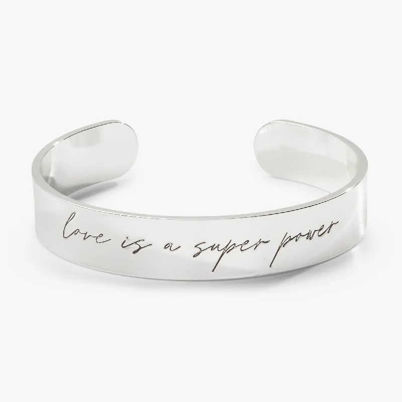 Love is a Superpower Cuff Bracelet