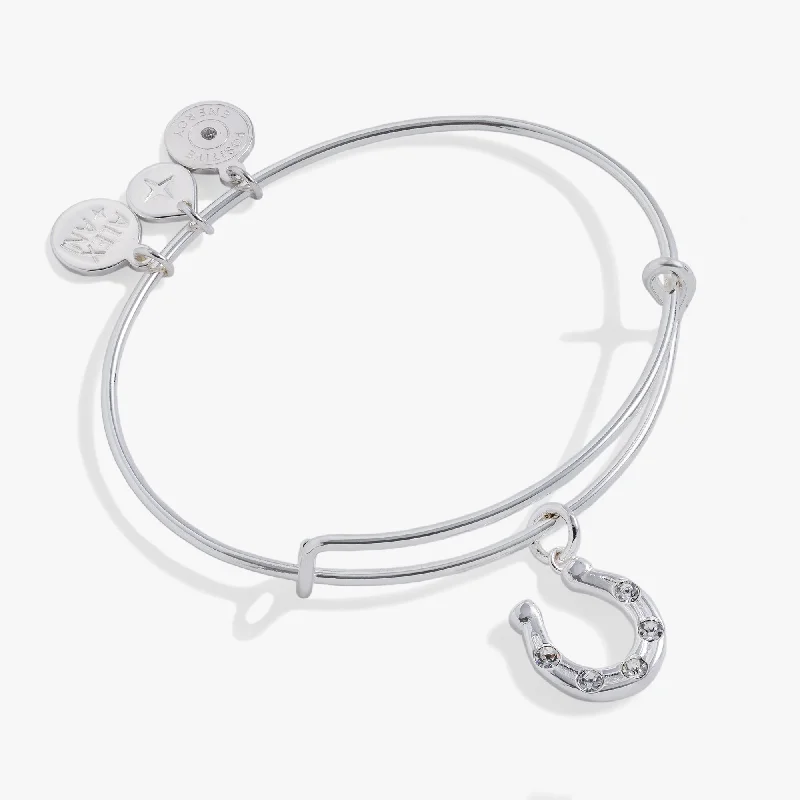 Horseshoe Charm Bangle