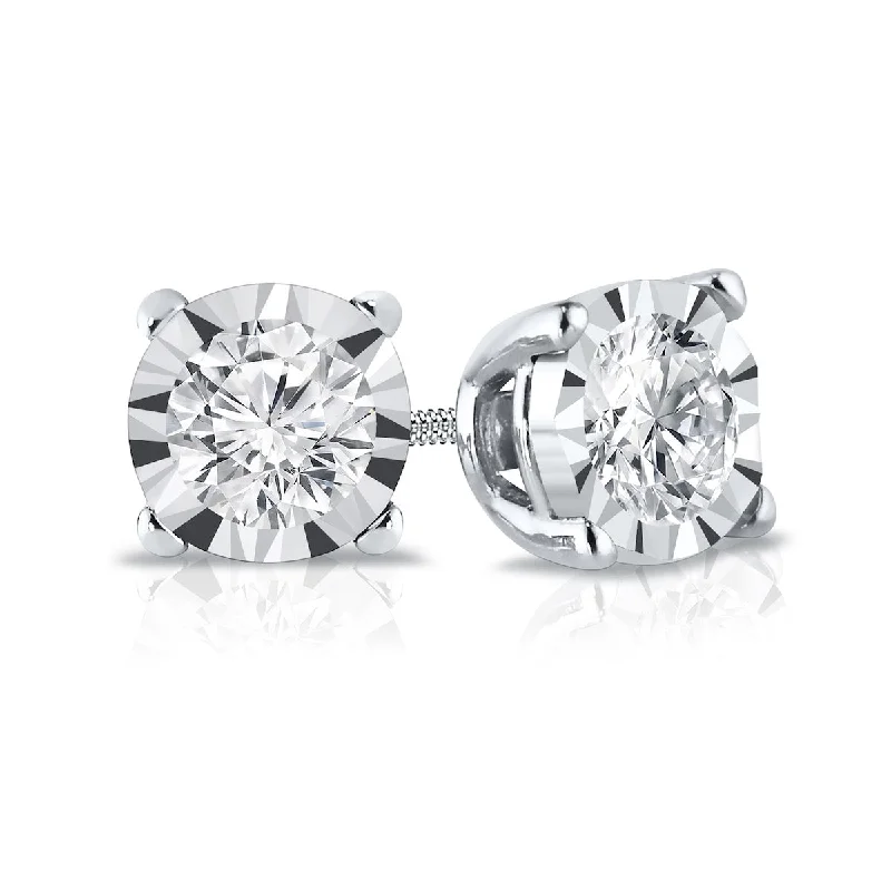 Auriya 1/6ctw Round-cut Diamond Stud Earrings 14k Gold (G-H, I1-I2)