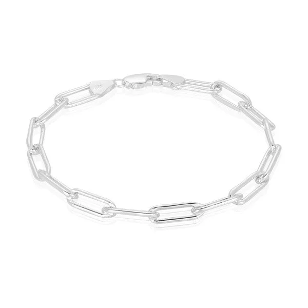 Southern Gates Sterling Silver 10mm Paperclip Bracelet, 7" (96922)