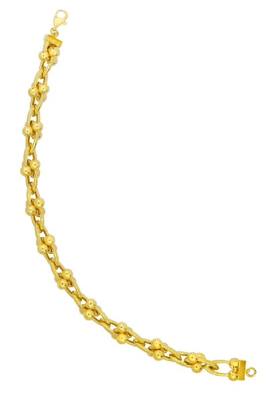 TOMEI Lusso Italia Entangled Chain Bracelet, Yellow Gold 916