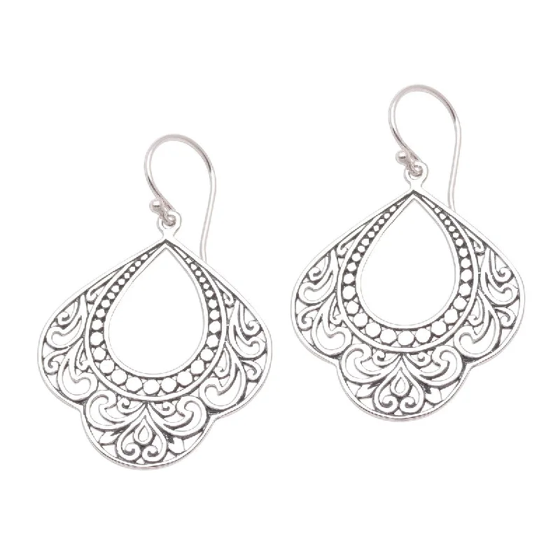 NOVICA Original Elegance, Sterling silver dangle earrings - 1.9L*1.6W