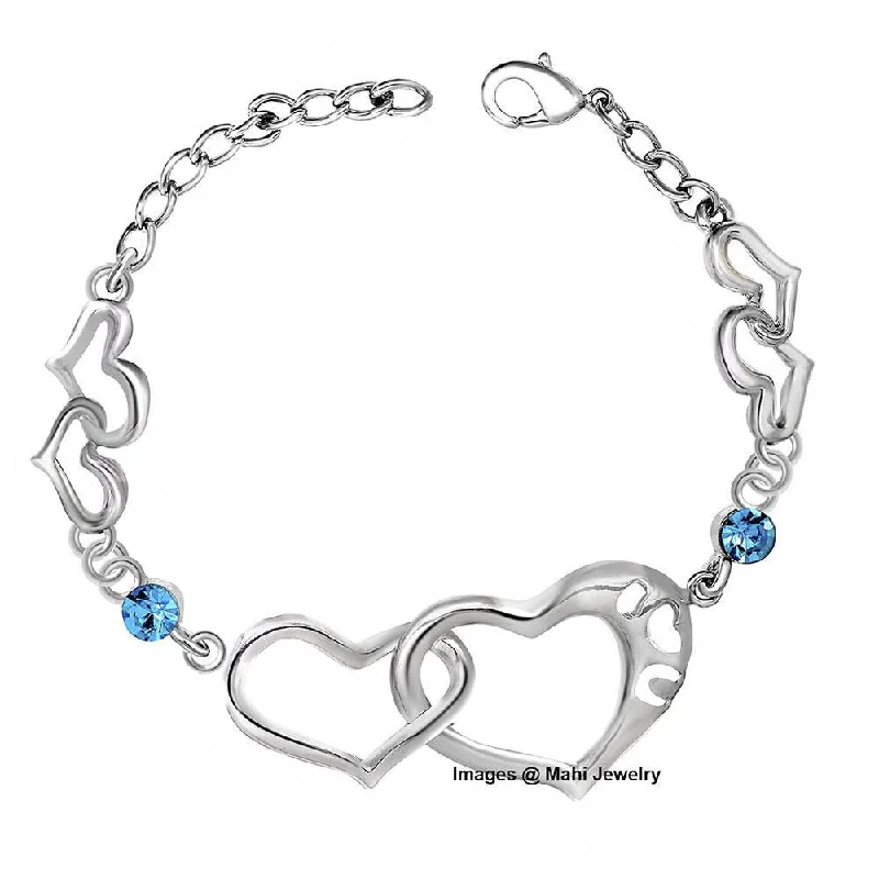 Mahi Dual Heart Link Bracelet