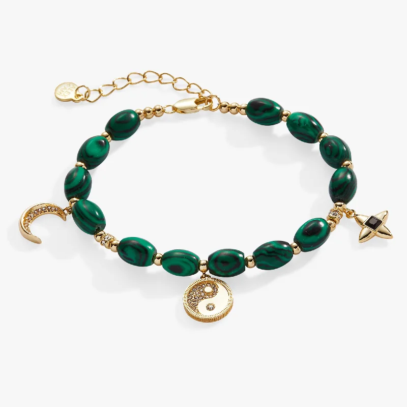 Malachite Charm Bracelet