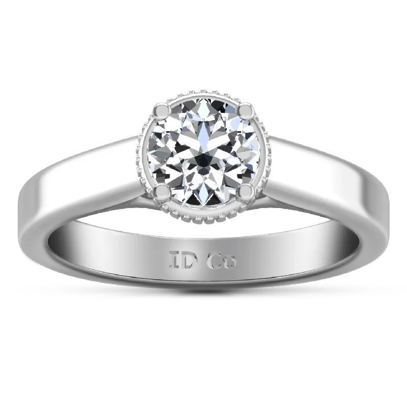 Solitaire Engagement Ring Carina  14K White Gold